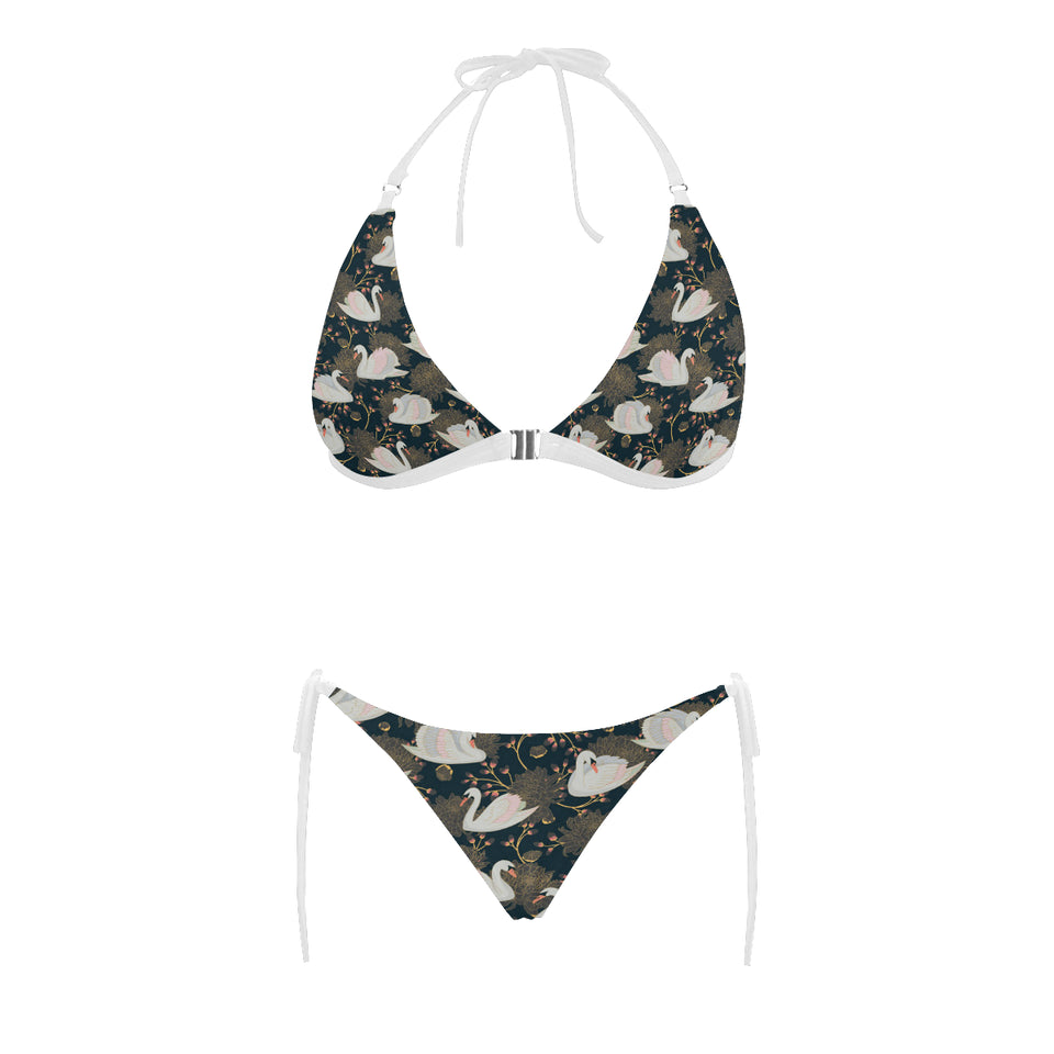 Swan Pattern Sexy Bikinis Two-Pieces Swimsuits