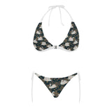 Swan Pattern Sexy Bikinis Two-Pieces Swimsuits