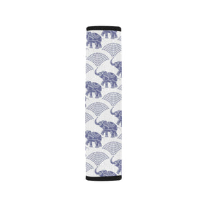 Elephant Pattern Background Car Seat Belt Cover