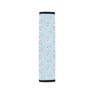 Yorkshire Terrier Pattern Print Design 01 Car Seat Belt Cover