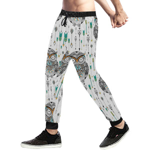 Owl Arrow Pattern Unisex Casual Sweatpants