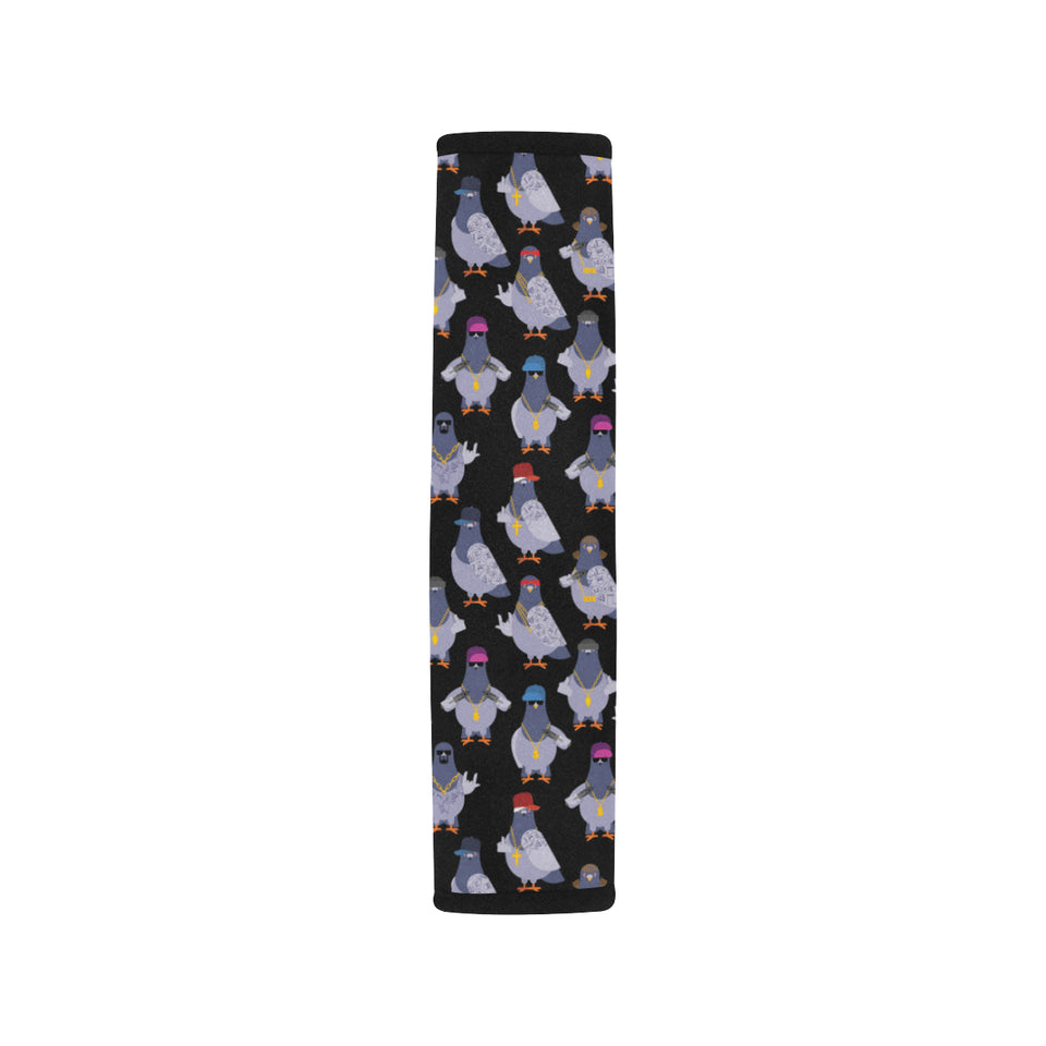 Pigeon Pattern Print Design 04 Car Seat Belt Cover