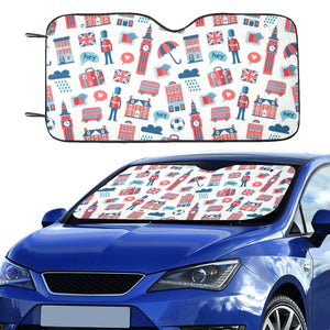 British Pattern Print Design 05 Car Sun Shade