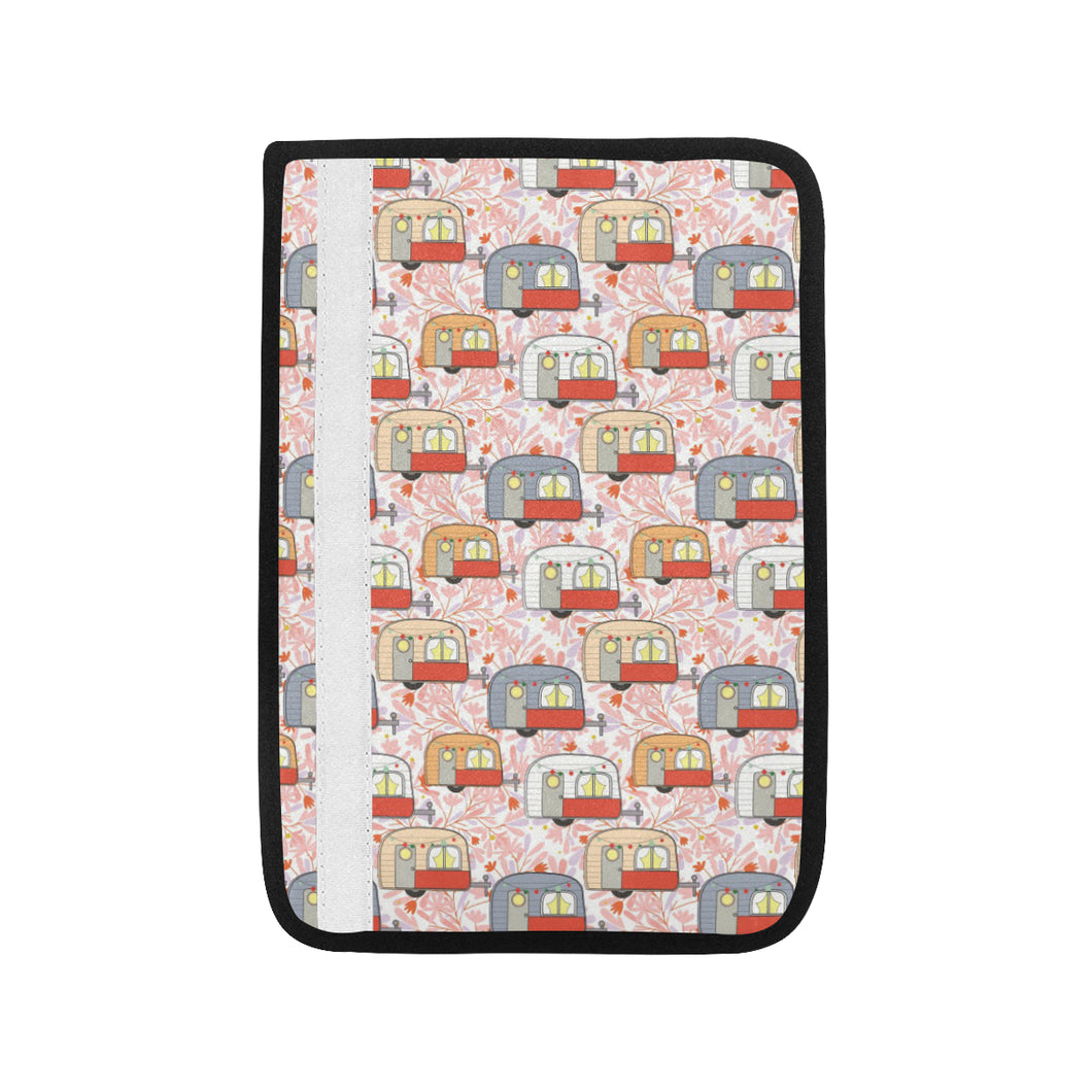 Camper Van Pattern Print Design 01 Car Seat Belt Cover