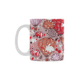 Red Pink Hot Air Balloon Pattern Classical White Mug (FulFilled In US)