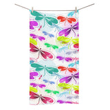 Colorful Dragonfly Pattern Bath Towel