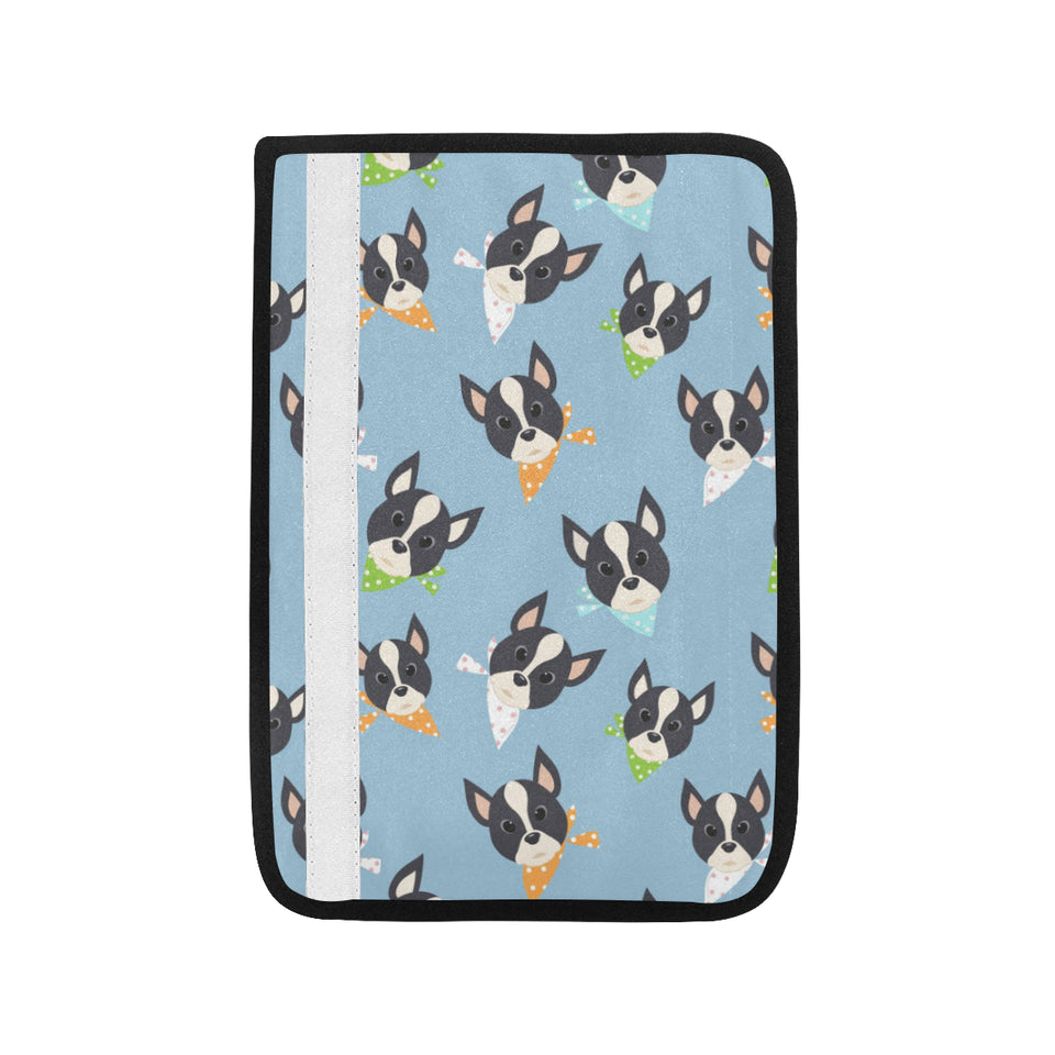 Cute Boston Terrier Pattern Car Seat Belt Cover