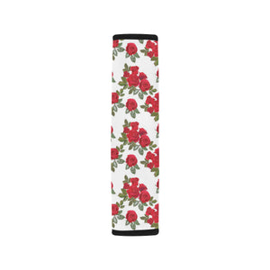 Rose Pattern Print Design 05 Car Seat Belt Cover