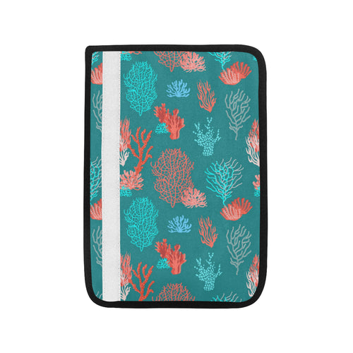 Coral Reef Pattern Print Design 04 Car Seat Belt Cover