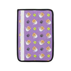 Pomeranian in Cup Pattern Car Seat Belt Cover