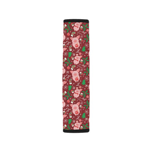 Pig Pattern Print Design 01 Car Seat Belt Cover