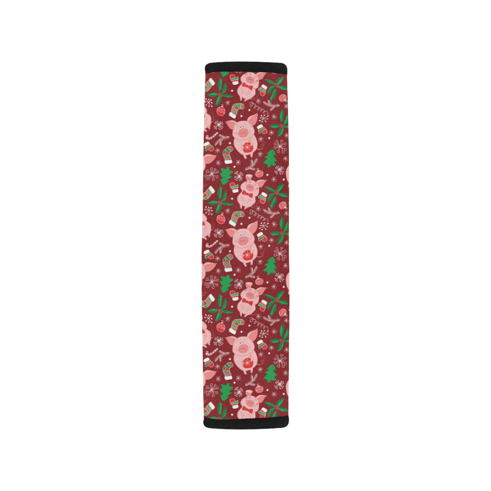 Pig Pattern Print Design 01 Car Seat Belt Cover