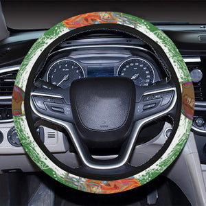 American Football Ball Helmet Pattern Car Steering Wheel Cover