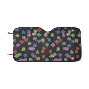 Darts Pattern Print Design 03 Car Sun Shade