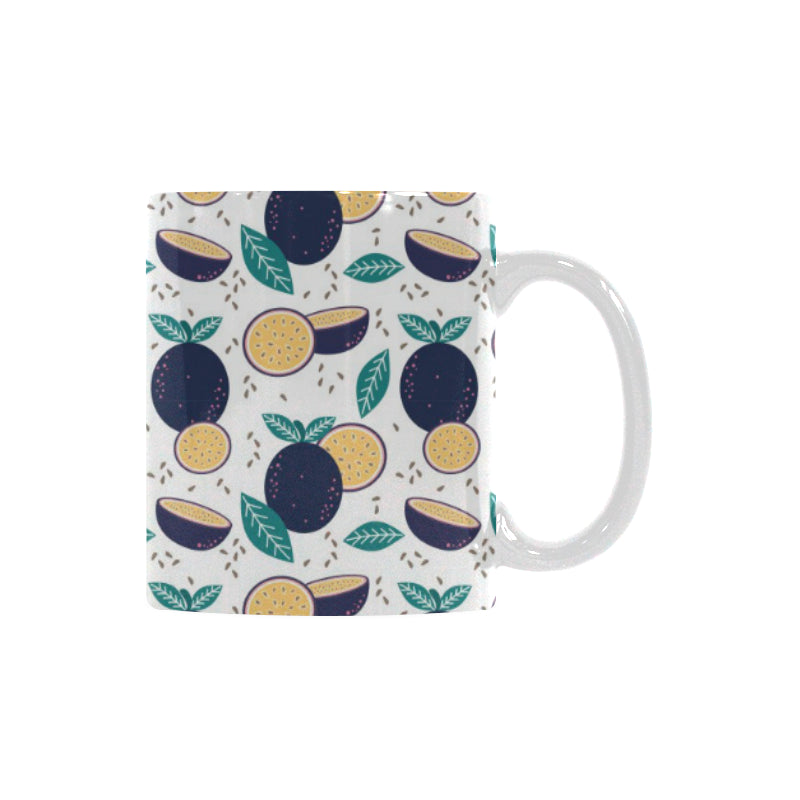 Passion Fruit Pattern Classical White Mug (FulFilled In US)