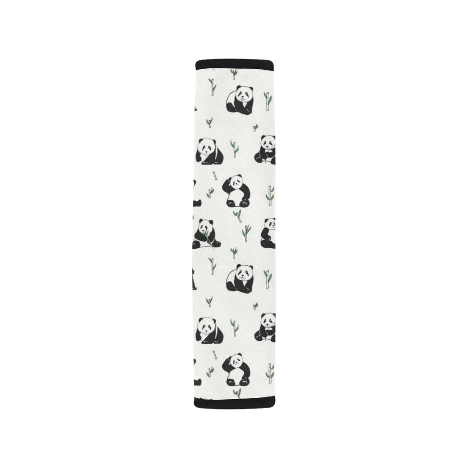 Panda Pattern Background Car Seat Belt Cover