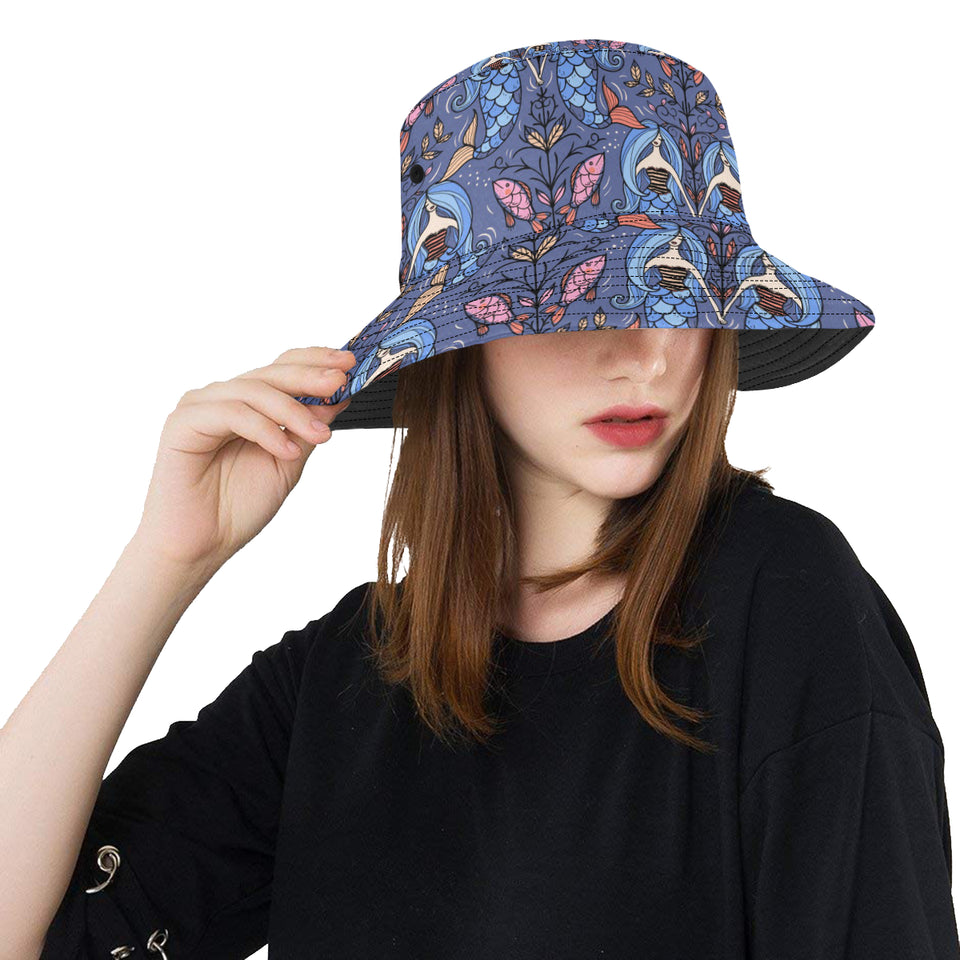 Mermaid Pattern Unisex Bucket Hat