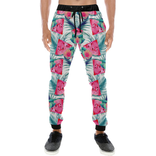 Watermelon Flower Pattern Unisex Casual Sweatpants