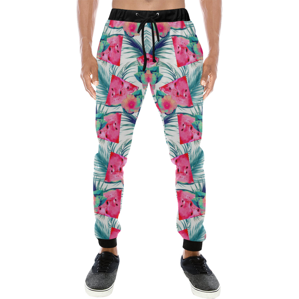 Watermelon Flower Pattern Unisex Casual Sweatpants