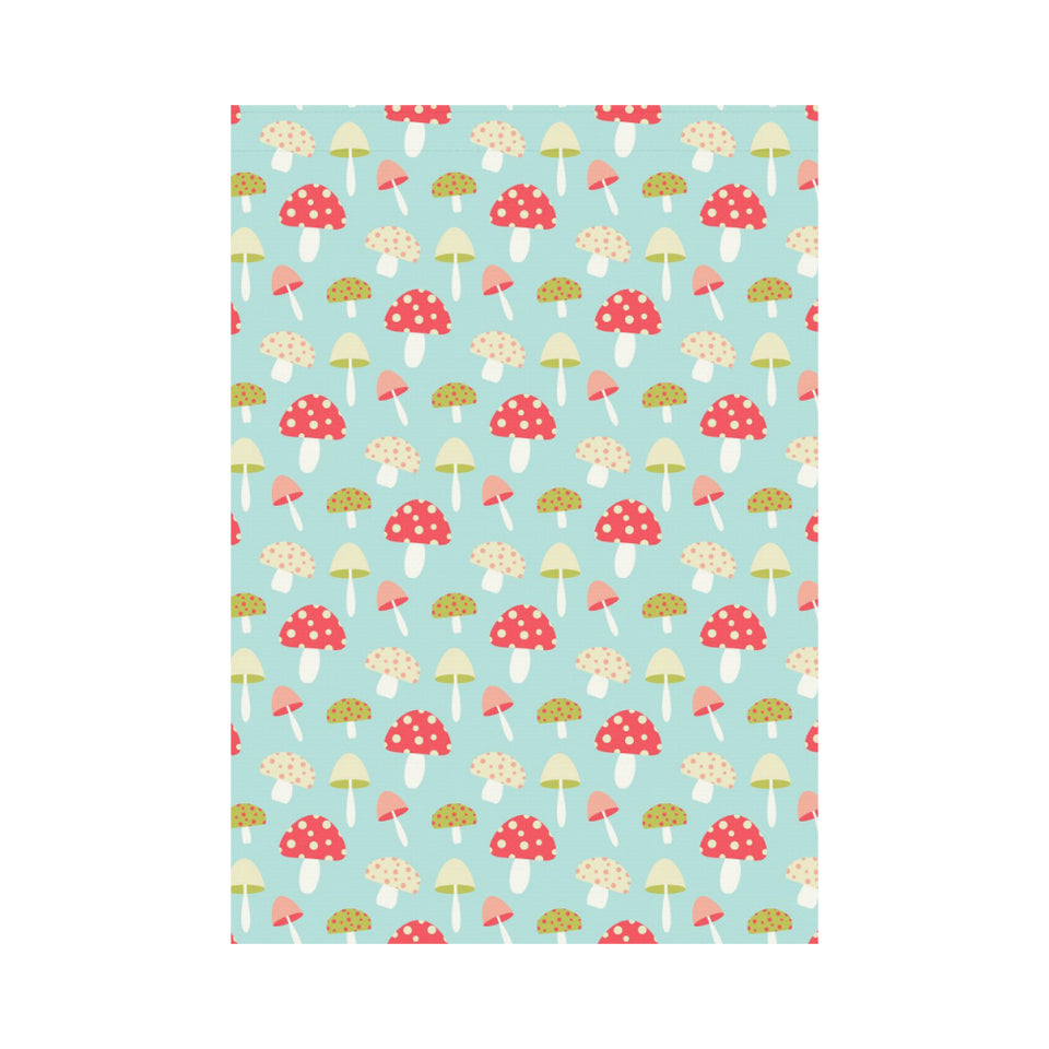 Mushroom Pattern Background House Flag Garden Flag