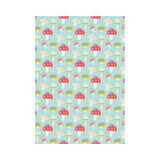 Mushroom Pattern Background House Flag Garden Flag