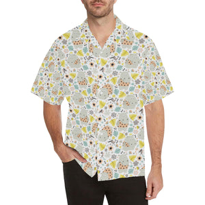 Hippopotamus Pattern Print Design 05 Men's All Over Print Hawaiian Shirt (Model T58)