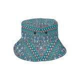 Mermaid Pattern Ethnic Motifs Unisex Bucket Hat