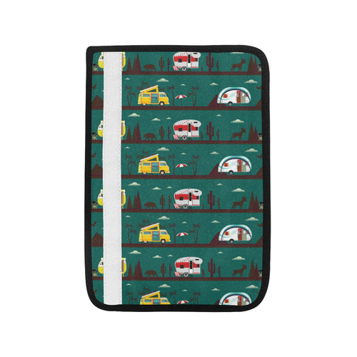 Camper Van Pattern Print Design 03 Car Seat Belt Cover