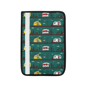 Camper Van Pattern Print Design 03 Car Seat Belt Cover