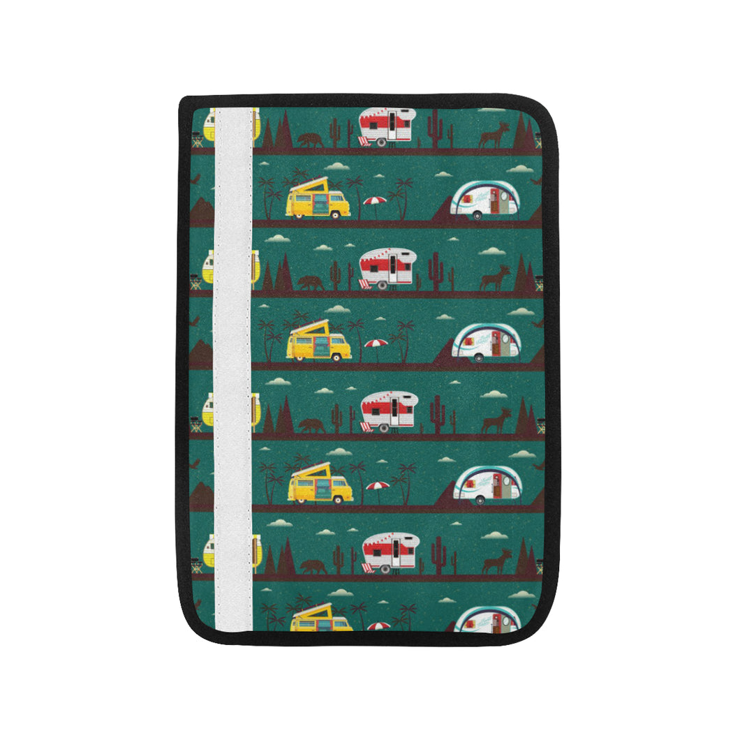 Camper Van Pattern Print Design 03 Car Seat Belt Cover