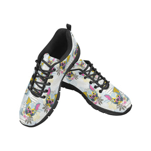 Chihuahua Pattern Men's Sneakers Black