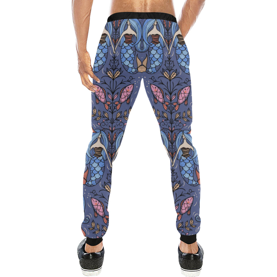 Mermaid Pattern Unisex Casual Sweatpants