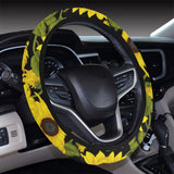Sunflower Theme Pattern Car Steering Wheel Cover