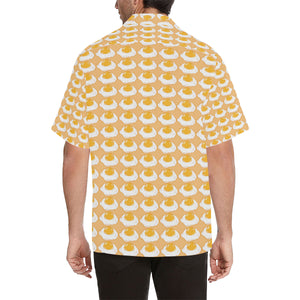 Fried Eggs Pattern Print Design 04 Men's All Over Print Hawaiian Shirt (Model T58)