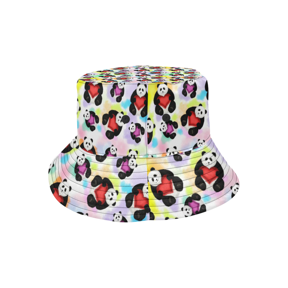 Panda Cute Heart Pattern Unisex Bucket Hat