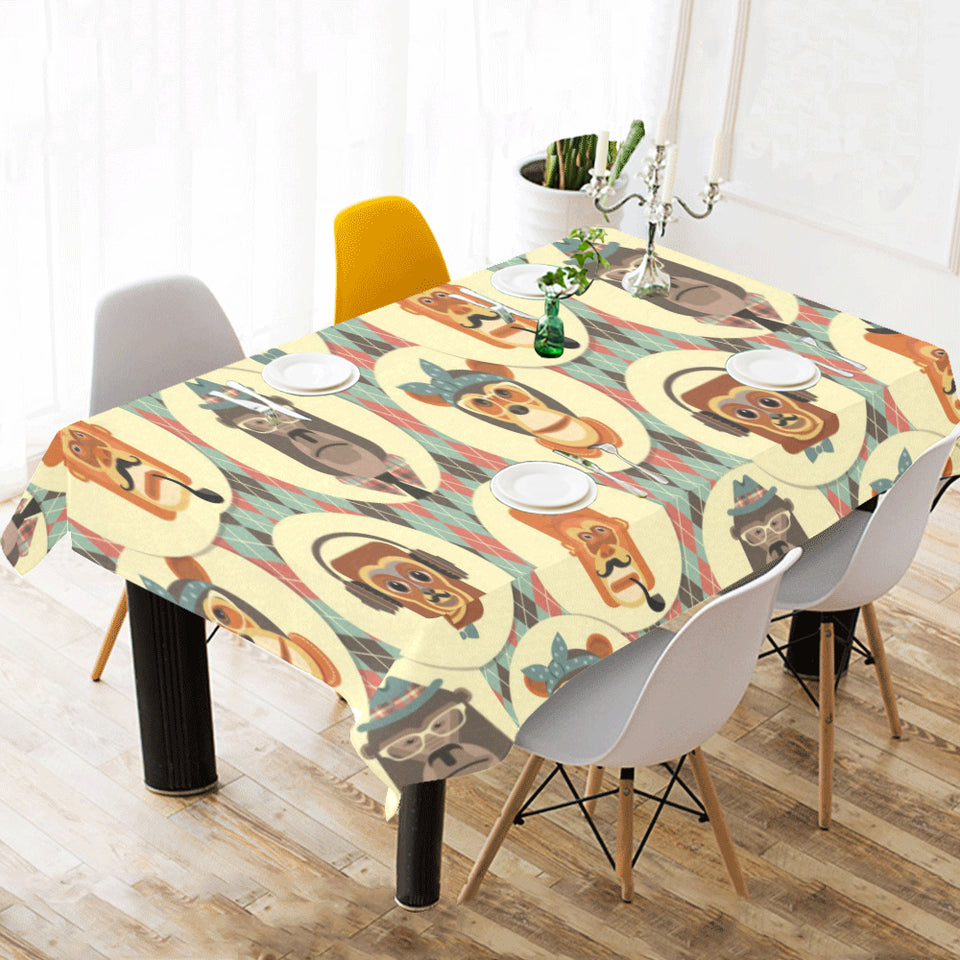Monkey Pattern Tablecloth