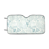 Coral Reef Pattern Print Design 02 Car Sun Shade