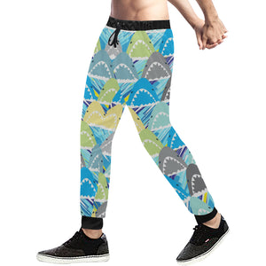 Shark Head Pattern Unisex Casual Sweatpants