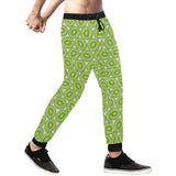 Sliced Kiwi Pattern Background Unisex Casual Sweatpants