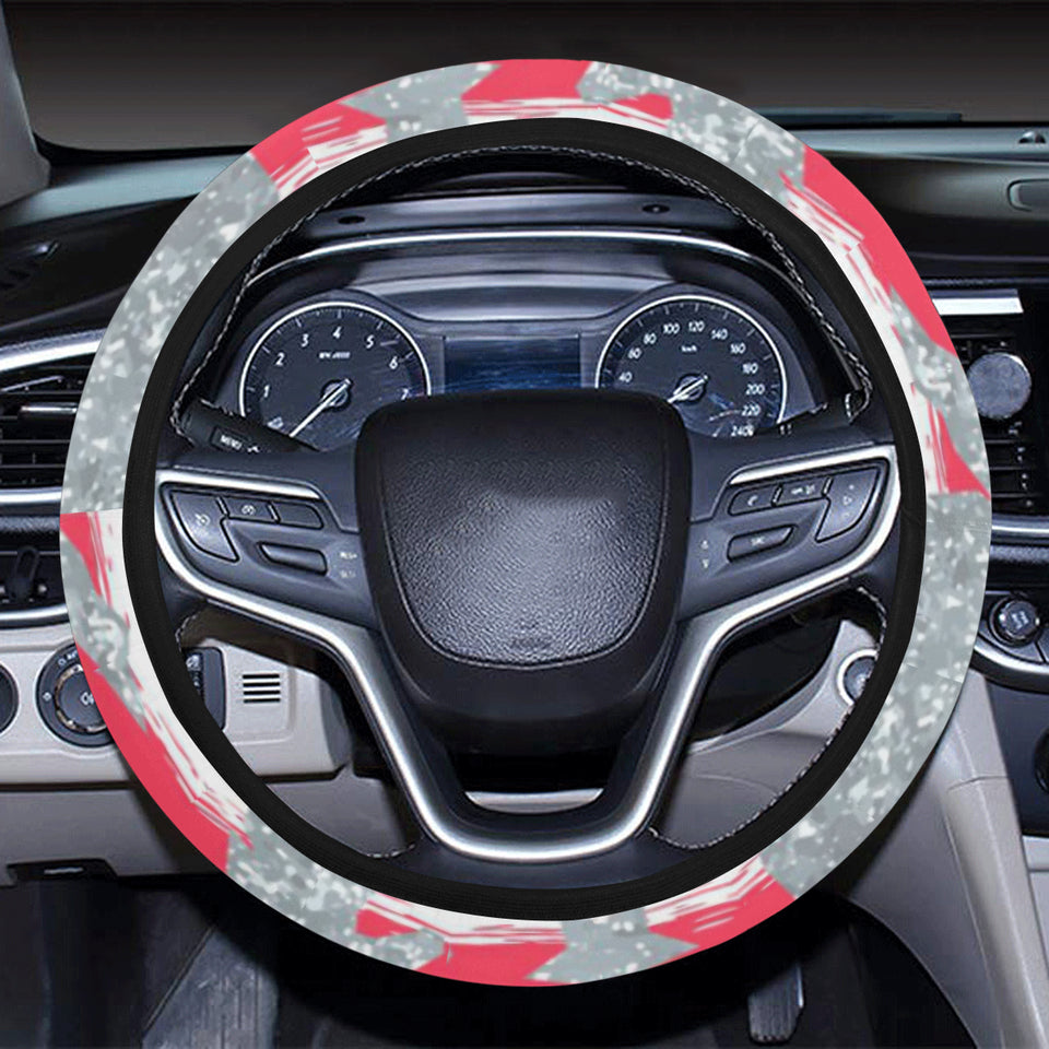 Unicorn Silver Pattern Car Steering Wheel Cover