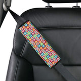 Rainbow Rectancular Pattern Car Seat Belt Cover