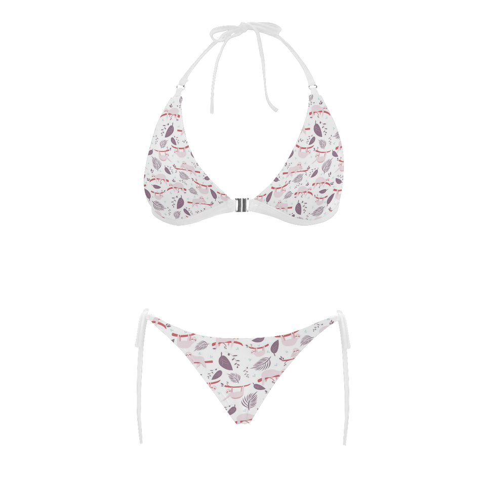 Sloth Leaves Pattern Sexy Bikinis Two-Pieces Swimsuits