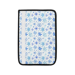 Blue Snowflake Pattern Car Seat Belt Cover