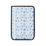 Blue Snowflake Pattern Car Seat Belt Cover