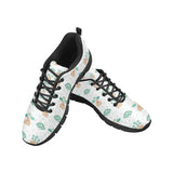 Bonsai Fan Pattern Men's Sneakers Black