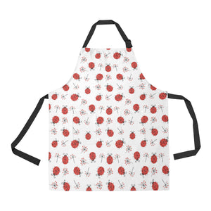 Ladybug Pattern Print Design 04 Adjustable Apron