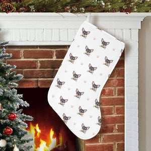 Cute Chihuahua Paw Pattern Christmas Stocking