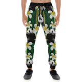 Panda Bamboo Flower Pattern Unisex Casual Sweatpants