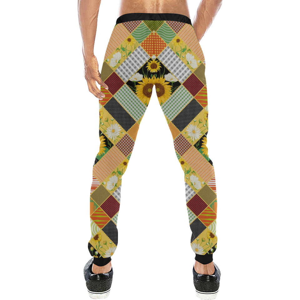 Sunflower Pattern Unisex Casual Sweatpants