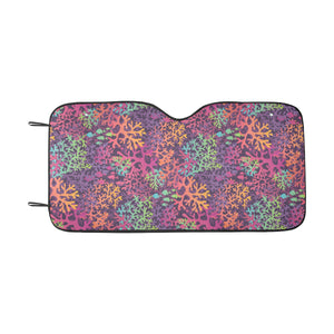 Coral Reef Pattern Print Design 03 Car Sun Shade